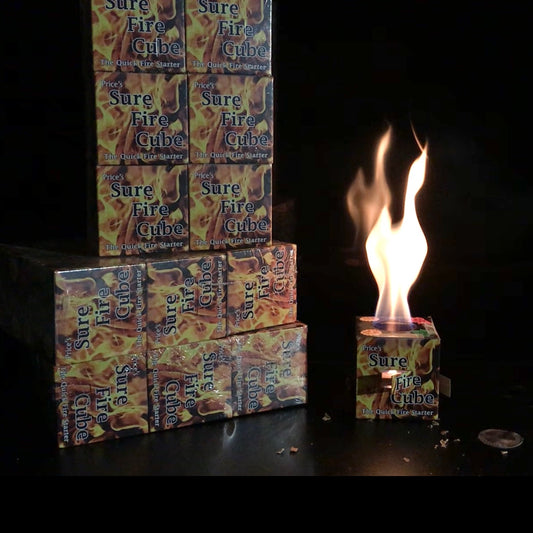 Sure Fire Cube (24 Pack) Fire Starter - PRE-BUILT FIRE IN A BOX